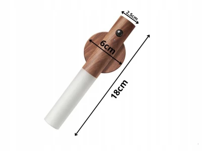 Verk 27191 Nástenná LED lampa magnetická s pohybovým senzorom svetlo hnedá
