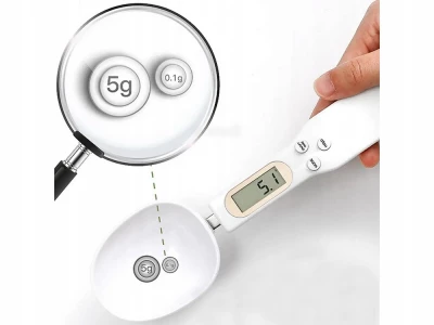 Verk 07238 Digitální lžíce s váhou 0,1-500g bílá
