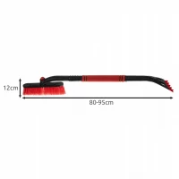Xtrobb 24821 Škrabka do auta na ľad so metličkou teleskopická, 80 - 95 cm