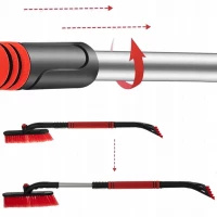 Xtrobb 24821 Škrabka do auta na ľad so metličkou teleskopická, 80 - 95 cm