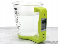 Verk 07242 Digitálna kuchynská odmerka 1kg/1g, zelená