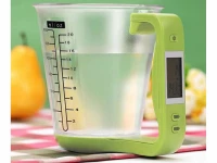 Verk 07242 Digitálna kuchynská odmerka 1kg/1g, zelená