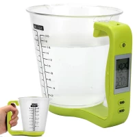 Verk 07242 Digitálna kuchynská odmerka 1kg/1g, zelená