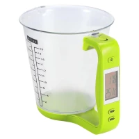 Verk 07242 Digitálna kuchynská odmerka 1kg/1g, zelená