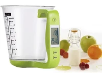 Verk 07242 Digitálna kuchynská odmerka 1kg/1g, zelená