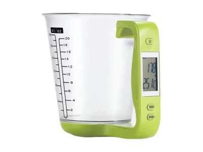 Verk 07242 Digitálna kuchynská odmerka 1kg/1g, zelená