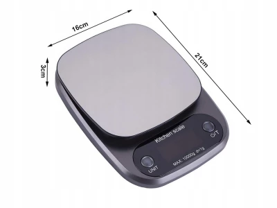 Verk 17138 Digitálna kuchynská váha 3 kg, čierna