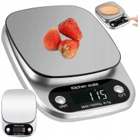 Verk 17138 Digitálna kuchynská váha 3 kg, strieborná