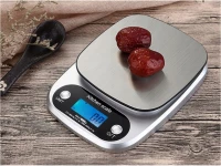 Verk 17138 Digitálna kuchynská váha 3 kg, strieborná
