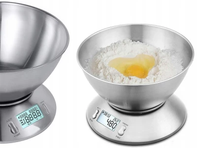 Verk 17142 Kuchynská váha digitálna 5kg/1g, strieborná