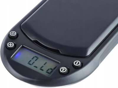 Verk 17147 Vrecková digitálna váha 500g/0,1g, čierna