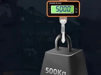 Verk 17146 Elektronická závěsná váha do 500 kg, dálkový ovladač, oranžová