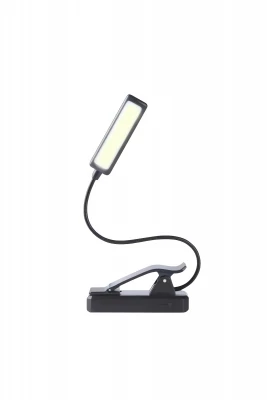 Verk 27415 LED lampa s klipom na čítanie, 2 W, čierna