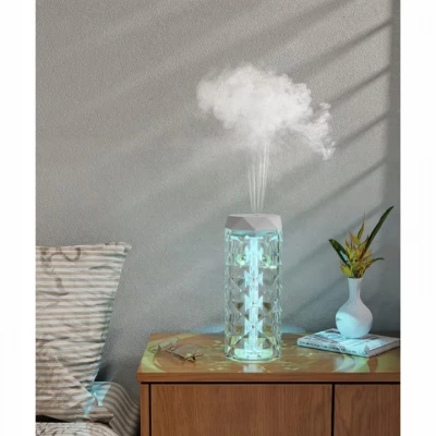 Ruhhy 24625 Zvlhčovač vzduchu, krištáľová lampa, RGB, 400 ml