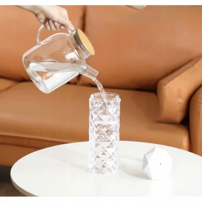Ruhhy 24625 Zvlhčovač vzduchu, krištáľová lampa, RGB, 400 ml