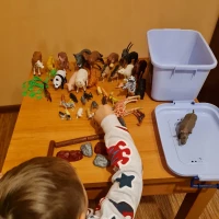 Kruzzel 24816 Sada figurek Zvířata v ZOO 48 ks v boxu