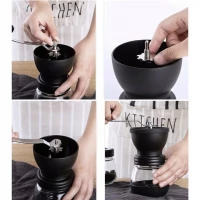 Ruhhy 24343 Ručný mlynček na kávu čierny