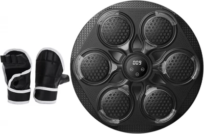 Verk 14590 Elektronický boxovací nástěnný terč s rukavicemi, Bluetooth černý
