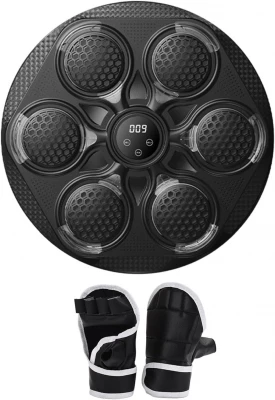 Verk 14590 Elektronický boxovací nástěnný terč s rukavicemi, Bluetooth černý