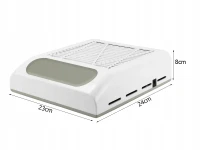 Verk 27364 Odsávačka prachu na nehty 80 W, bílá