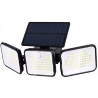 Izoxis 24889 Solární 180 LED osvětlení s PIR čidlem pohybu a soumraku, IP65, 550 lm, 1800 mAh