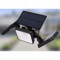 Izoxis 24889 Solární 180 LED osvětlení s PIR čidlem pohybu a soumraku, IP65, 550 lm, 1800 mAh