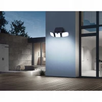 Izoxis 24889 Solární 180 LED osvětlení s PIR čidlem pohybu a soumraku, IP65, 550 lm, 1800 mAh