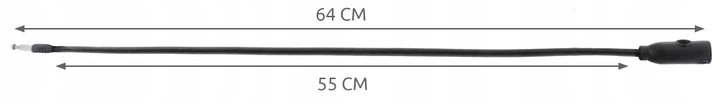 Trizand Zámok na bicykel - lanko, 66 cm, 2 kľúče