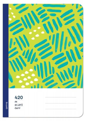 OPTYS Školní sešit 420 bezdřevý čistý, razítko