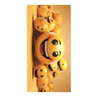 Gordon H89 Plážová osuška rychleschnoucí z mikrovlákna, Emoji, 100 x 180 cm 