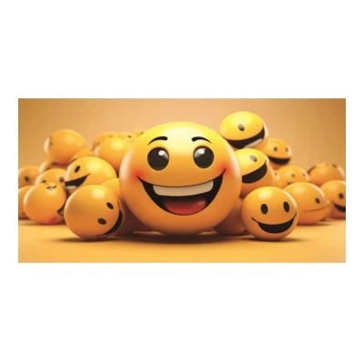 Gordon H89 Plážová osuška rychleschnoucí z mikrovlákna, Emoji, 100 x 180 cm 