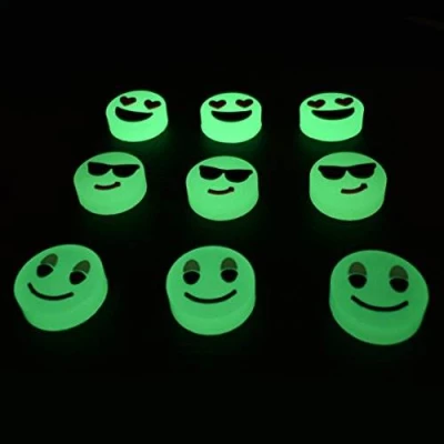 Antistresový Fidget Spinner fluorescentní 7cm - Emoji oranžový