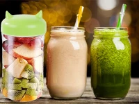 Verk 07267 Přenosný smoothie mixér 380 ml zelený