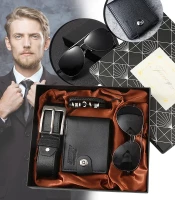 Gordon G918 Elegantní dárková sada pro muže, černá, 4 ks