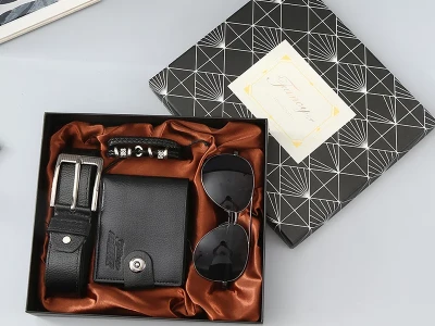 Gordon G918 Elegantní dárková sada pro muže, černá, 4 ks