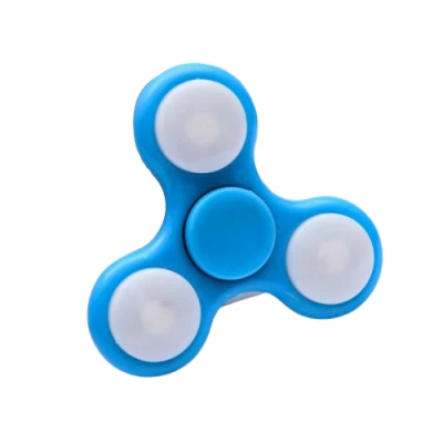 Antistresový Fidget Spinner fluorescenčná 7cm - modrý