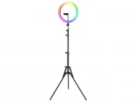 Verk 24568 Prstencová LED Lampa se stativem, 120W, RGB