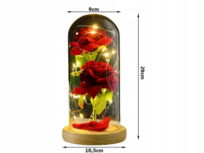 Verk 26106 LED růže ve skleněné váze