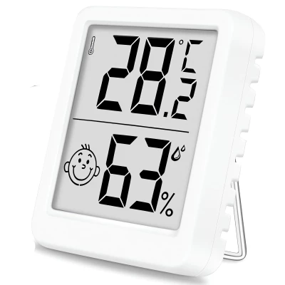 Verk 27439 Digitální teploměr s vlhkoměrem 4,5 x 5 cm, bílý