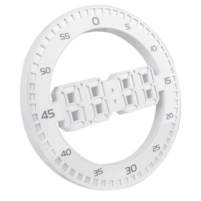 Verk 27451 LED digitální nástěnné hodiny 3D, bílé