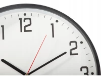 Verk 27456 Nástěnné hodiny analogové s kalendářem, 30 cm, černé