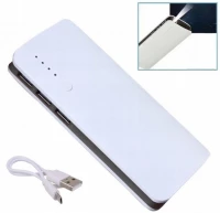 Verk 06348 Powerbanka 10 00 0mAh 3x USB, USB kabel + LED svítilna