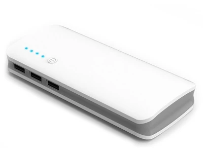 Verk 06348 Powerbanka 10 00 0mAh 3x USB, USB kabel + LED svítilna