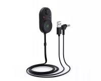 Verk 10141 Transmitter FM Bluetooth BT62, 2v1, USB A, Jack 3,5mm, černý