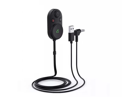 Verk 10141 Transmitter FM Bluetooth BT62, 2v1, USB A, Jack 3,5mm, černý