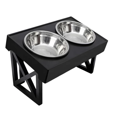 Pronett XJ5538 Nastavitelná miska pro domácí mazlíčky 44 x 26 x 27,5 cm, černá
