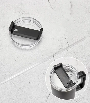 Pronett XJ5555 Termo hrnček s držadlom a slamkou, nerez, 1200 ml, svetloružový