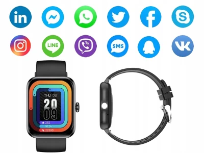 Verk 06339 SMART WATCH Y13 smart hodinky, čierne