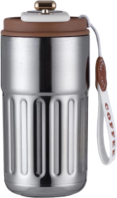 AFF 4211 Termohrnček LCD Coffee 450 ml, strieborný