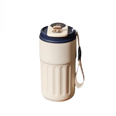 AFF 4211 Termohrnček LCD Coffee 450 ml, bielo-červený